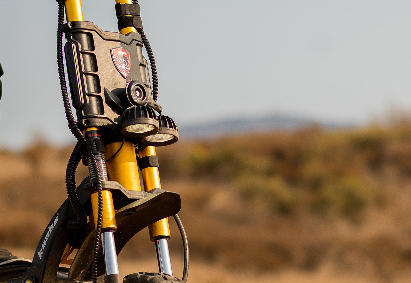 DUAL STEM FORGED FRAME & HYDRAULIC BRAKES WITH ABS — BUILT FOR EXTREME SAFETY