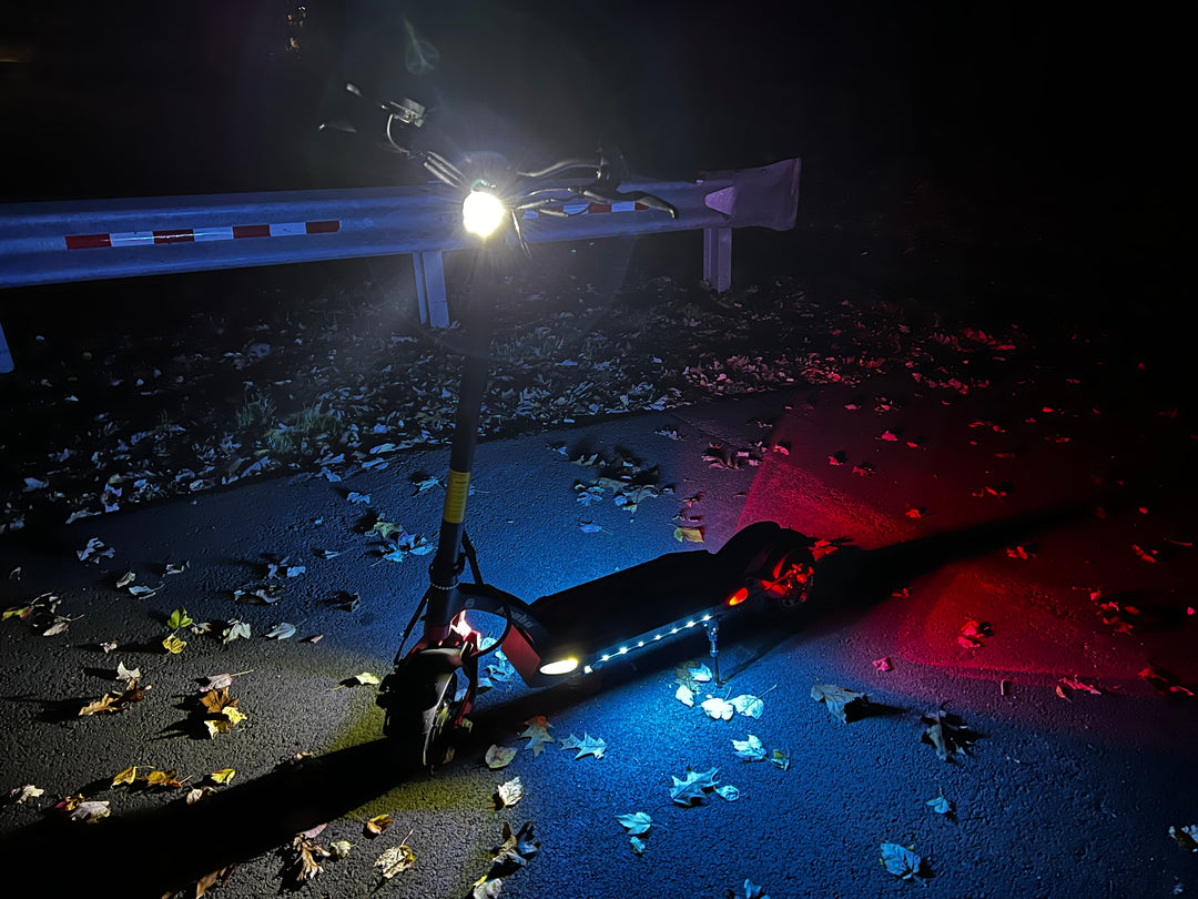 High Visibility Lighting For Safe Electric Scooter Night Riding - Kaabo USA