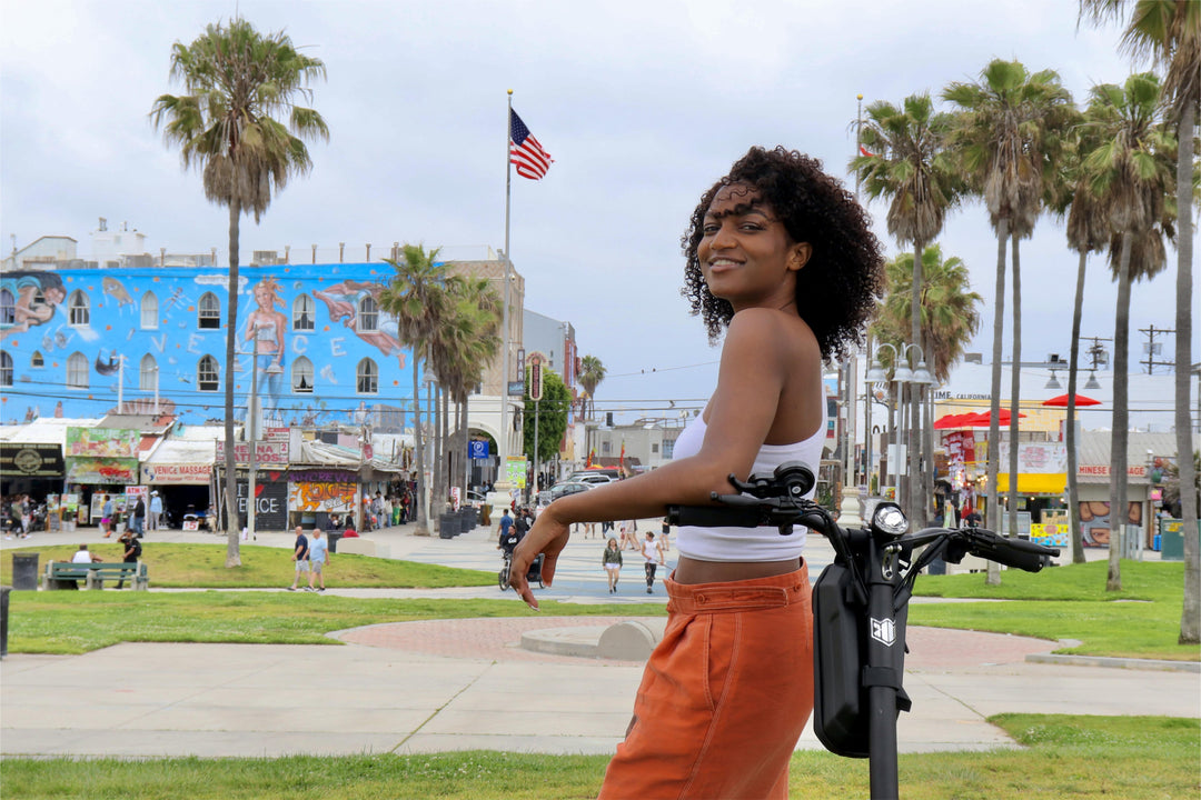 a woman with mantis 8 america flag