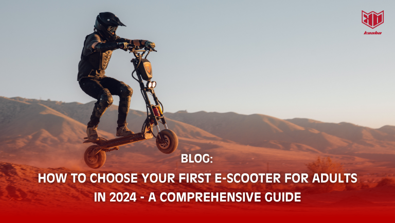 How to Choose Your First E-Scooter for Adults in 2024 - A Comprehensive Guide