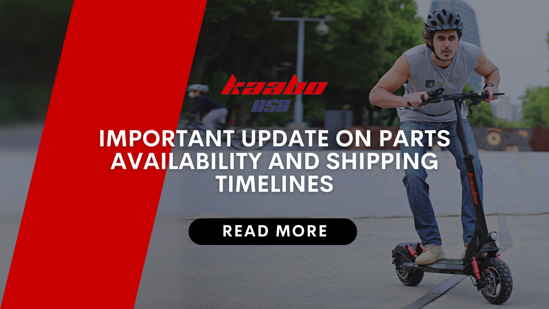 Important Update on Parts Availability and Shipping Timelines