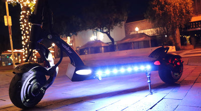 Commuter Electric Scooter Lights: Safe Riding At Night with our Kaabo E-scooter