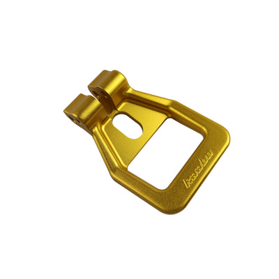 Gold-colored locking latch accessory for Kaabo Wolf King GTR electric scooter.