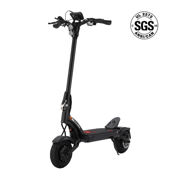 Kaabo USA Mantis X Plus electric scooter with sleek black frame and modern design, ready for urban commuting.