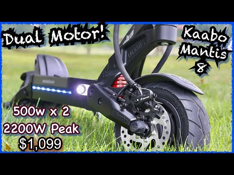 Kaabo Mantis 8 Dual Motor Electric Scooter Review / Detailed Overview and first ride impressions.