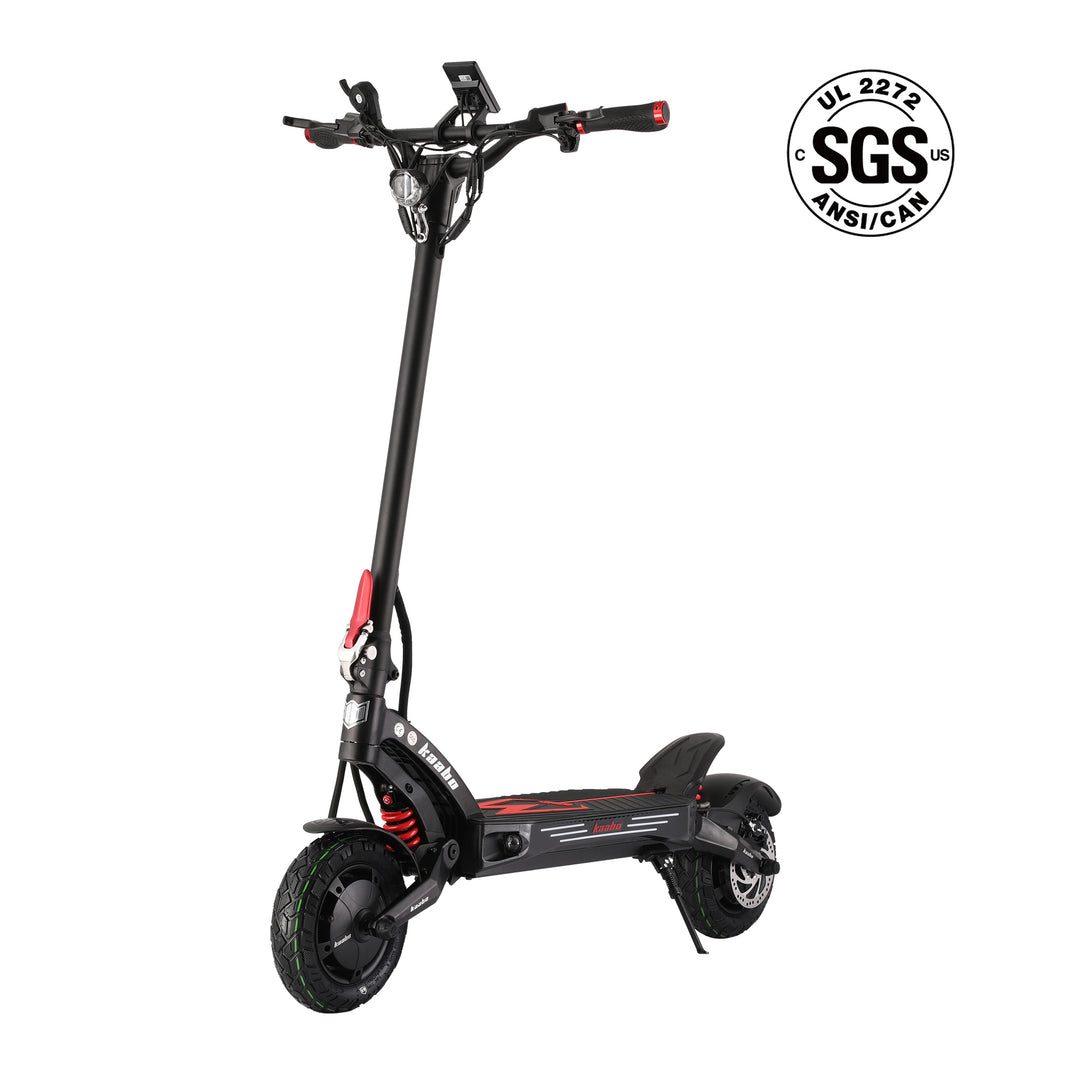 Kaabo USA Mantis King GT electric scooter with sleek frame, large wheels, and modern handlebars, ready for urban commuting.
