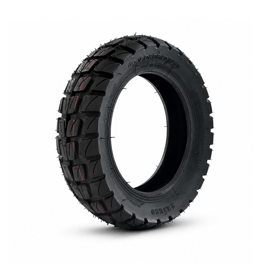 Kaabo 10-inch off-road electric scooter tire with a deep all-terrain tread pattern.