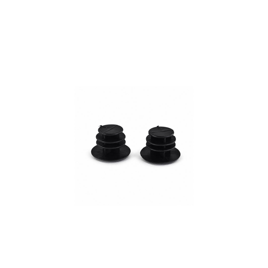 Pair of black handlebar end plugs for Kaabo 11-inch scooters and King GTR series