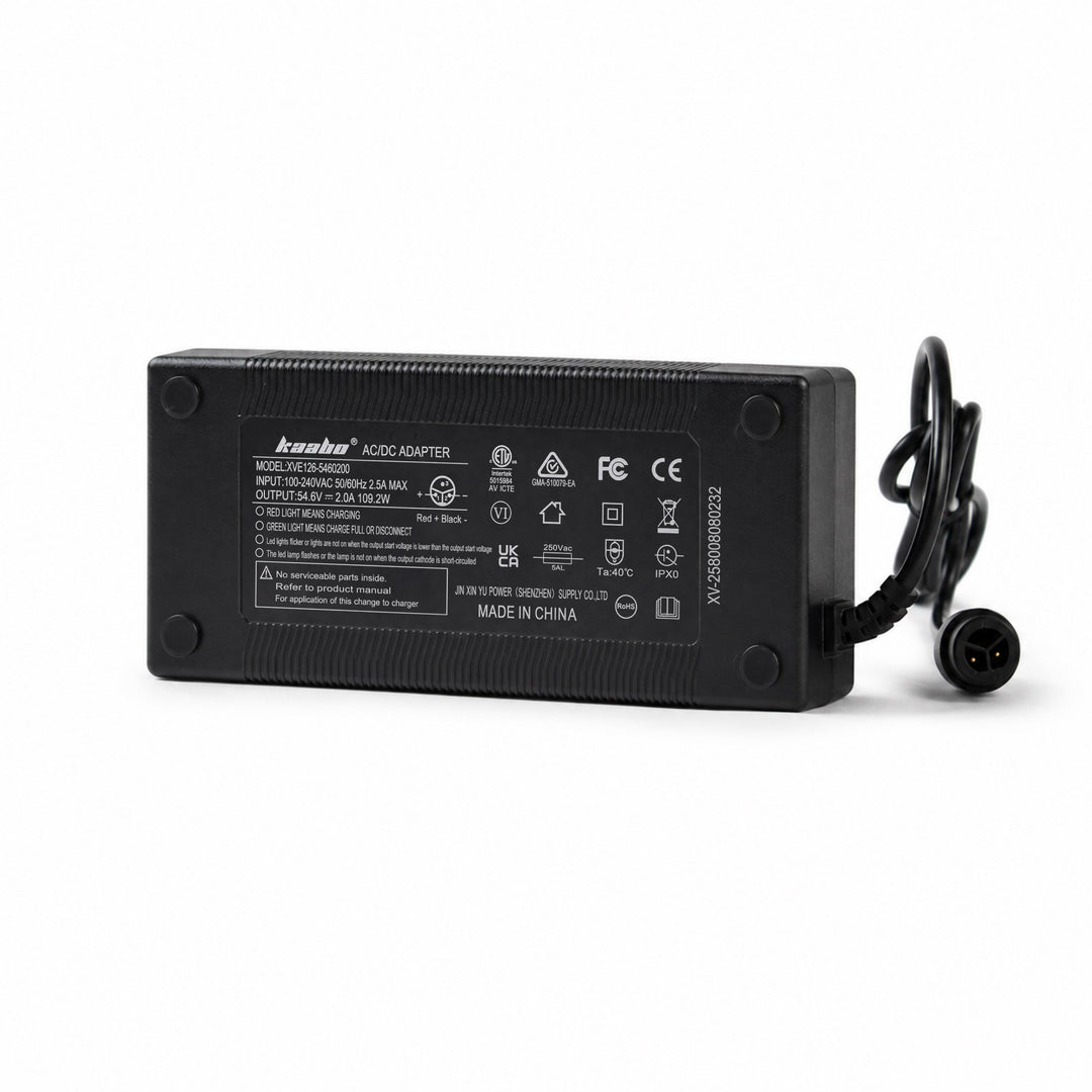 54.6V 2A Waterproof-head Charger for Mantis X Plus for Kaabo Urban Electric Scooters