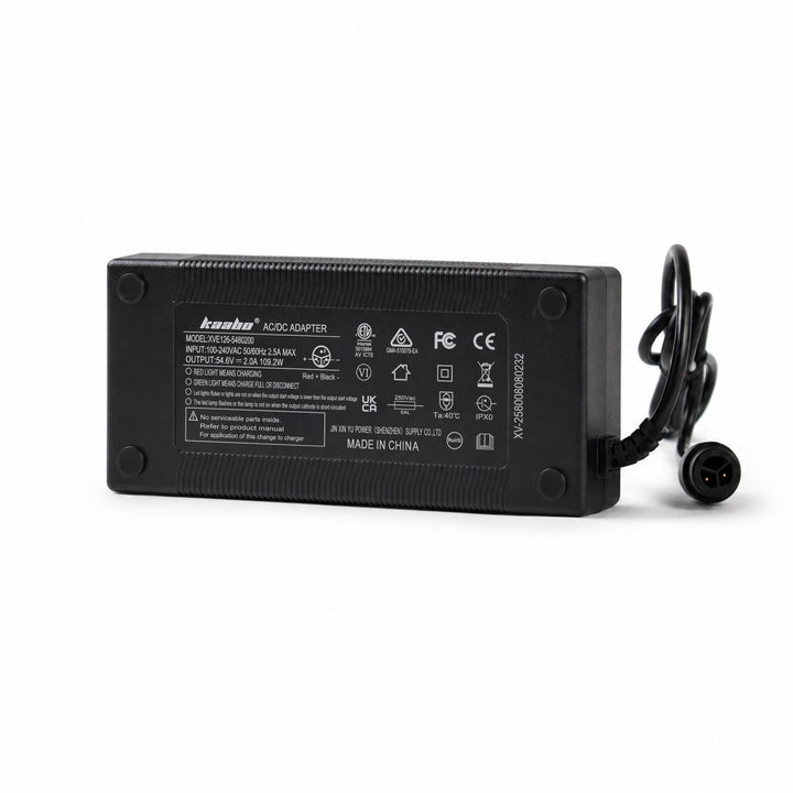 54.6V 2A Waterproof-head Charger for Mantis X Plus for Kaabo Urban Electric Scooters