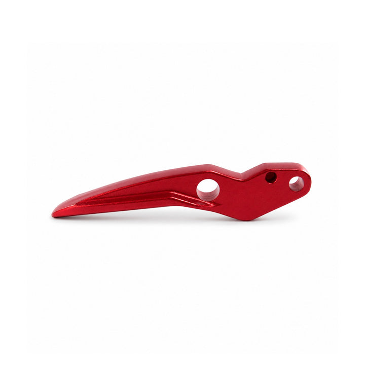 Red folding lock lever for Kaabo Mantis X Plus and Mantis King GT, side view with mounting holes