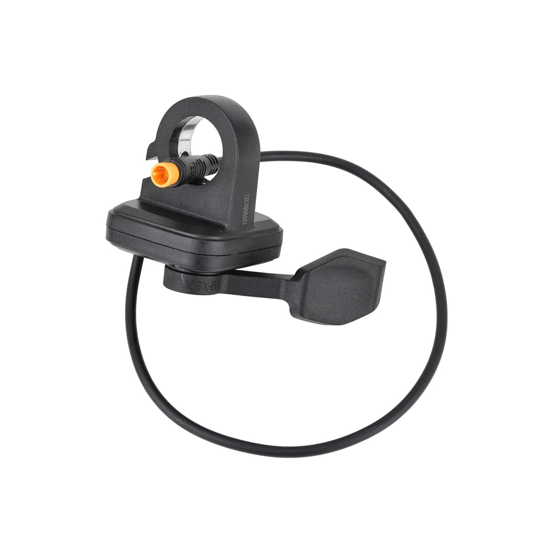 Kaabo Mantis King GT Dual Motor EScooter's ergonomic thumb throttle for precise speed control