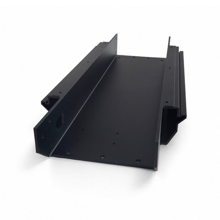 Front view of the black replacement deck frame for the Kaabo Mantis X Plus electric scooter