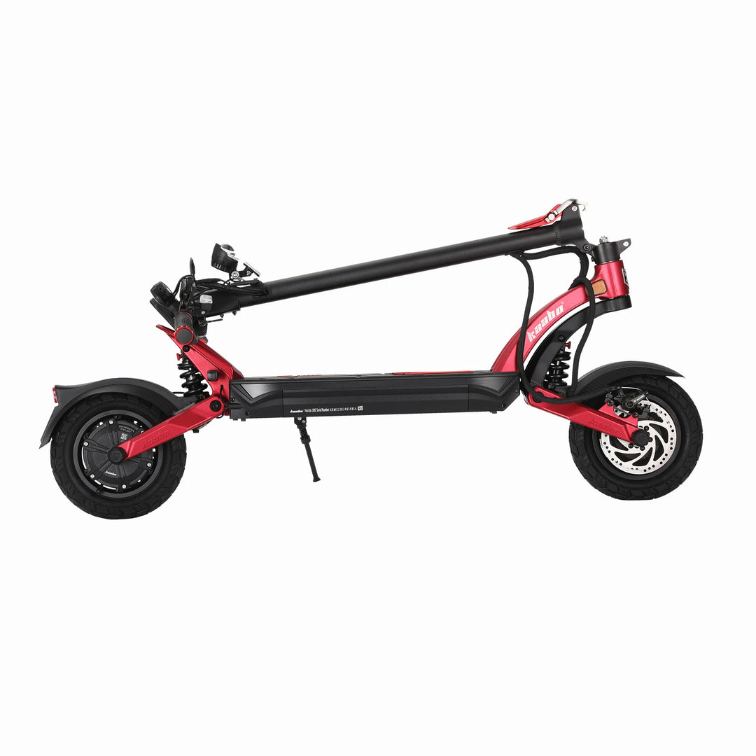 Folded Kaabo Mantis X Plus dual motor electric scooter