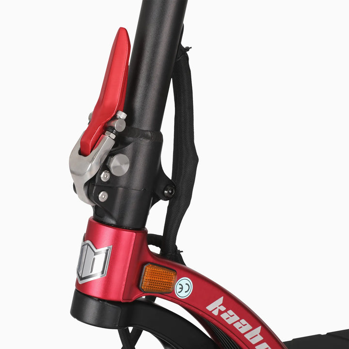 Folding mechanism lock on Kaabo Mantis X Plus electric scooter