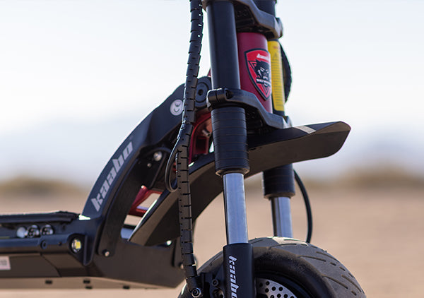 Kaabo scooter suspension detail