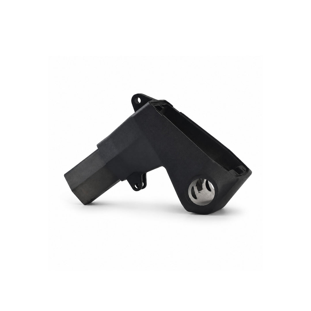 Kaabo Urban handlebar stem mount with circular handlebar clamp, metal insert, and display housing attachment points.