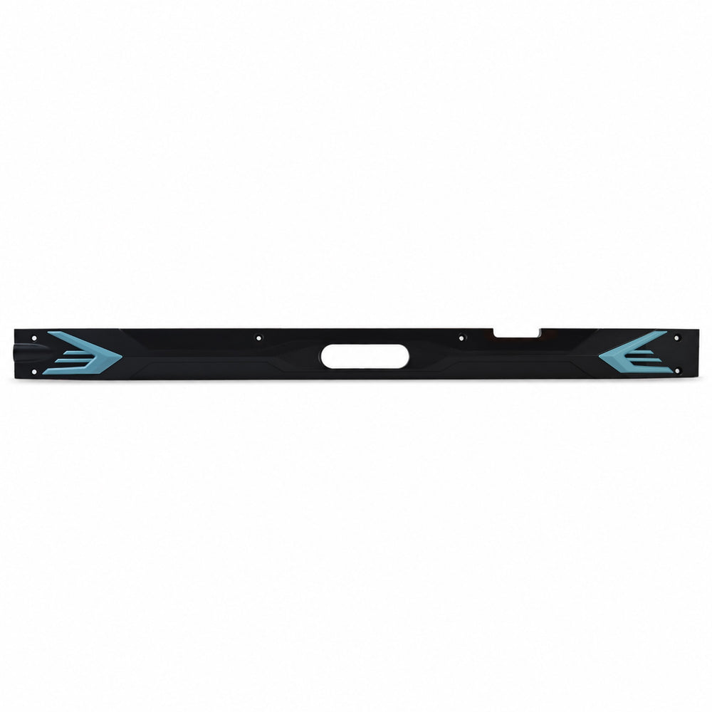 Genuine Kaabo Urban left deck side cover with blue accent trim and side reflector opening.