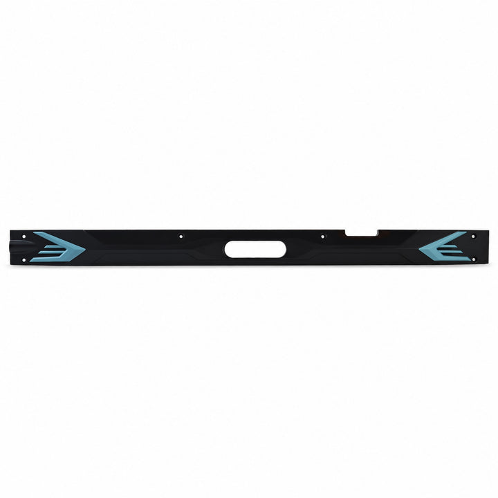 Genuine Kaabo Urban left deck side cover with blue accent trim and side reflector opening.