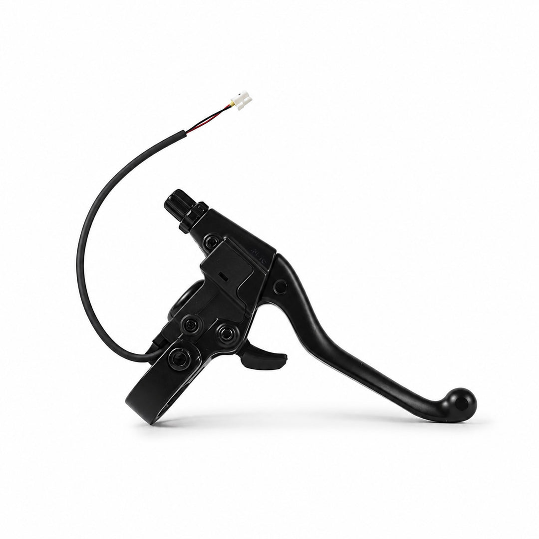 Kaabo Urban right mechanical brake lever with motor cutoff wire, back view