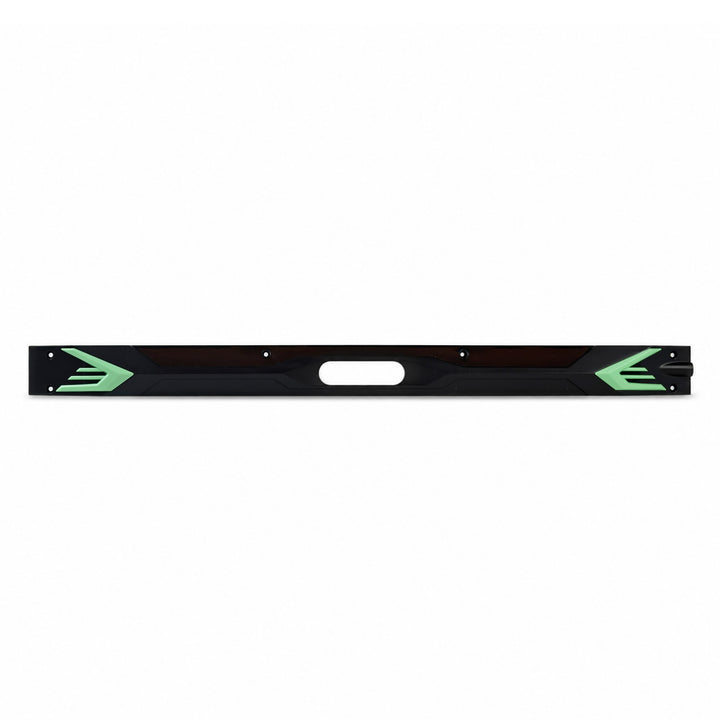 Genuine Kaabo Urban right deck side cover with green accent trim and side reflector opening.
