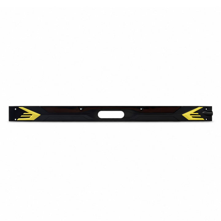 Genuine Kaabo Urban right deck side cover with yellow accent trim and side reflector opening.