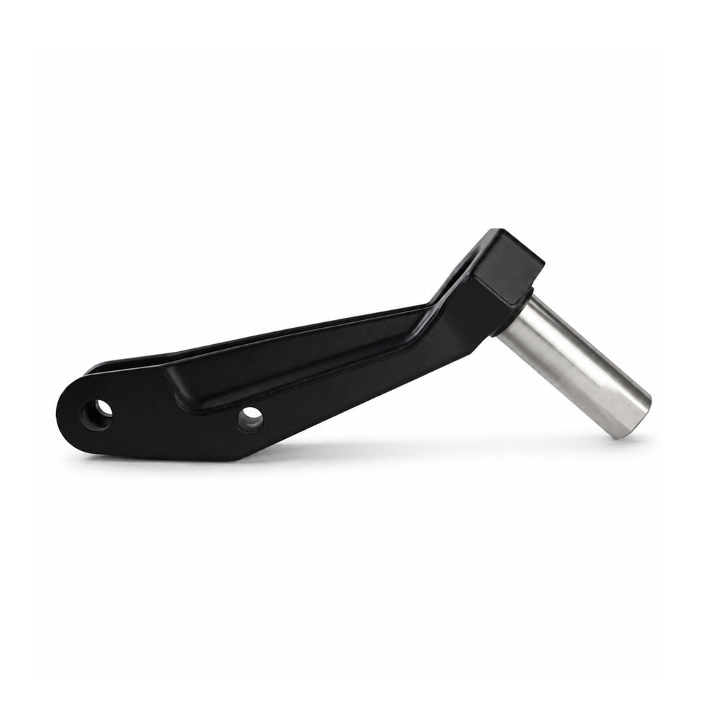 Side view of the Kaabo Urban electric scooter steering knuckle with pivot shaft