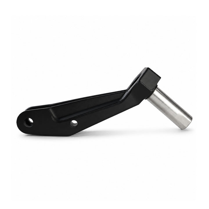 Side view of the Kaabo Urban electric scooter steering knuckle with pivot shaft