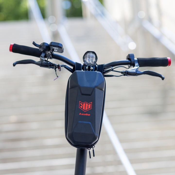 The handlebar and digital display of the Kaabo USA Mantis 10 Lite Electric Scooter.