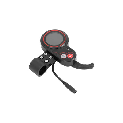 Throttle and display control unit for Kaabo Wolf Warrior X Plus with red accent detailing.