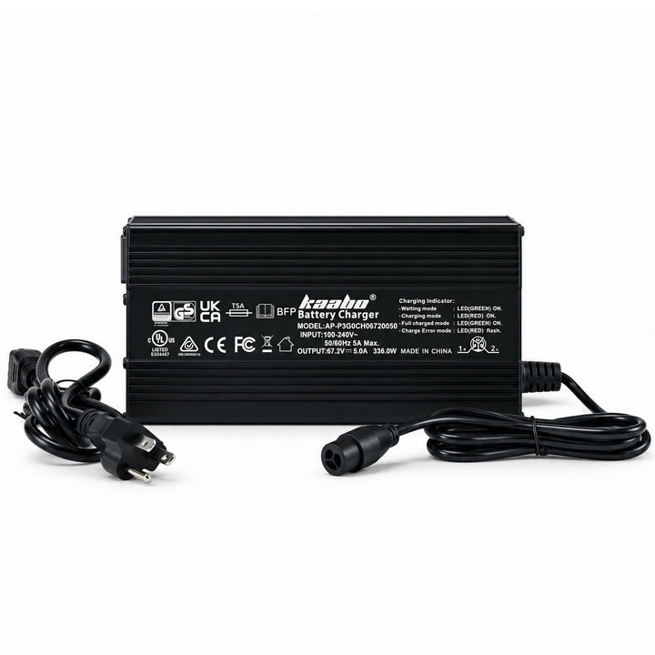 Cargador rápido 67.2V 5A para Mantis King GT / Warrior X Max (temporada de ciclismo de marzo)