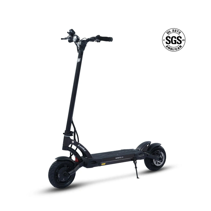 Kaabo USA Mantis 10 Lite electric scooter with dual motors, featuring a sleek frame and handlebars for urban commuting.